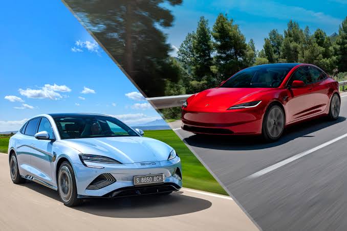 BYD Seal vs Tesla Model 3 karşılaştırması