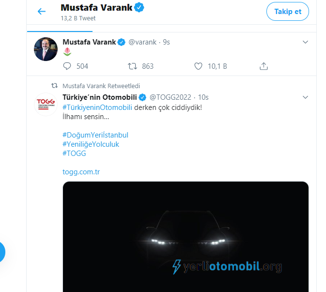 Yerli Otomobilde Lale Figürü Dikkat Çekti